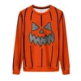 thumbnail image 4 of Makaor Sweatshirt Women Men Plus Size Halloween Crew Neck Tops Fleece Long Sleeve Pullover Pumpkin Casual Clothes, 4 of 8