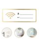 thumbnail image 1 of Letrero Wifi blanco de acrílico decorativo para pared, recordatorio de cobertura de red, adornos de señalización inalámbrica para oficina, contraseña, 1 of 4