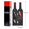 thumbnail image 7 of Kato Wine Bottle Opener Set 5 Pcs – Corkscrew, Stopper, Aerator Pourer, Foil Cutter, Drip Ring, 7 of 7