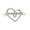 14K White Gold, variant on Araiya Fine Jewelry Sterling Silver Round-shape Lab Grown Diamond Pearl Heart Ring (1/8 Cttw, D-F Color, VS1 Clarity) Size 7