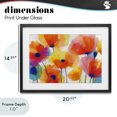 thumbnail image 4 of Stupell Industries Modern Poppies At Golden Hour Black Framed Print Under Glass, 20 x 14, by Chromatic Storm Studio, 4 of 8