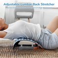 thumbnail image 3 of Back Stretcher for Lower Back, Adjustable Lumbar Back Cracker Board, Low Back Stretcher for Spine Discomfort, Neck Traction Stretcher, Back Cracking Device for Home, Offices, Travel, 3 of 7