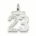 thumbnail image 1 of Collier Pendentif en Argent Sterling 925 Numéro 23 Charmes, 1 of 6