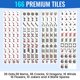 thumbnail image 2 of Set de Mahjong Marllifenney de 166 fichas con soportes acrílicos, 2 of 9