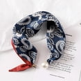 thumbnail image 2 of Polka Dot Magnetic Clasp Neck Scarf – 19.7" Women’s Lightweight Chiffon Square Scarf for Work & Casual, 2 of 6