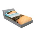 thumbnail image 2 of Ambesonne Nature Fitted Sheet & Pillow Sham Set, American Desert Cactus, Twin, Multicolor, 2 of 2
