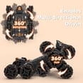 thumbnail image 4 of Yexmas 8WD Gesture Sensing Stunt Rc Cars,2.4GHz Hand Remote Control Car with Lights Music Spray for Christmas Birthday Party Present,Gift for 7 8 9 year old boys, 4 of 8