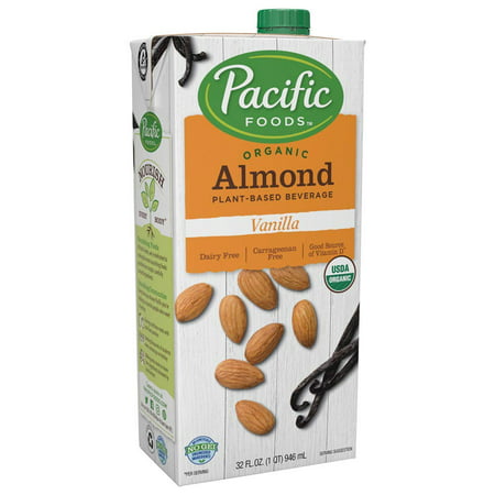Pacific Foods Organic Almond Milk Vanilla Plant-Based Beverage, 32 fl