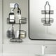 thumbnail image 1 of Estantes de baño Estante colgante para ducha de baño Organizador de ducha colgante de 3 niveles con jabonera Toallas Esponja Estante de ducha sobre cabezal de ducha Estante colgante de acero inoxidabl, 1 of 6