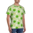 thumbnail image 2 of Bixox Men's St Patrick's Day11 Printed Short Sleeve Skinny Athletic T-Shirt, 2 of 6