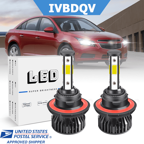 For Chevy Cruze 2011-2015 LED Headlight Bulbs H13/9008 High/Low Beam Kit 2Pcs 40W 6000K Bright White