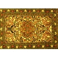 thumbnail image 1 of Ahgly Company Machine Washable Indoor Rectangle Persian Yellow Traditional Area Rugs, 8' x 12', 1 of 4
