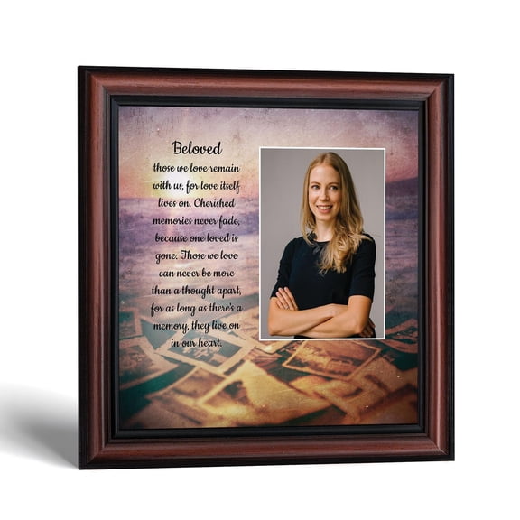 Sympathy Gift Memorial Picture Frame with Photo Opening