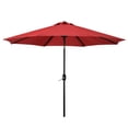 thumbnail image 3 of WestinTrends Paolo 9 Ft Outdoor Umbrella, Patio Shade Market Table Umbrella with Push Button Tilt and Easy Open Crank, Red, 3 of 15