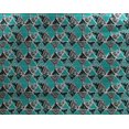 thumbnail image 5 of oneOone Georgette Viscose Black Fabric Triangle Geometric Craft Projects Decor Fabric Printed By The Yard 42 Inch Wide, 5 of 5