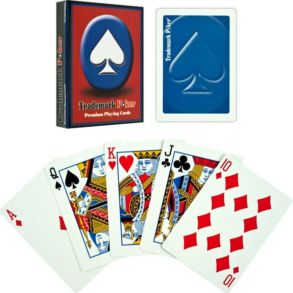 Trademark Poker Cartes à Jouer Haut de Gamme - Bleu