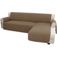 thumbnail image 1 of Sofa Slipcover L Shape Sofa Cover Sectional Couch Cover Chaise Lounge Slip Cover Reversible Sofa Cover Furniture Protector Cover for Pets Kids Children Dog Cat(Small, Camel/Camel), 1 of 7