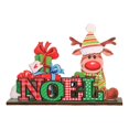thumbnail image 2 of Adorno navideño de madera, decoración navideña, accesorios para fiestas DIY Estilo C, 2 of 9