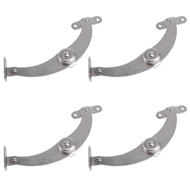 4pcs Soporte ajustable Barras de extracción Prácticas Barras de soporte de acero inoxidable Plata