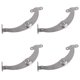 thumbnail image 1 of 4pcs Soporte ajustable Barras de extracción Prácticas Barras de soporte de acero inoxidable Plata, 1 of 5
