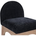 thumbnail image 4 of Meridian Furniture Waldorf Black Chenille Fabric Stool, 4 of 7