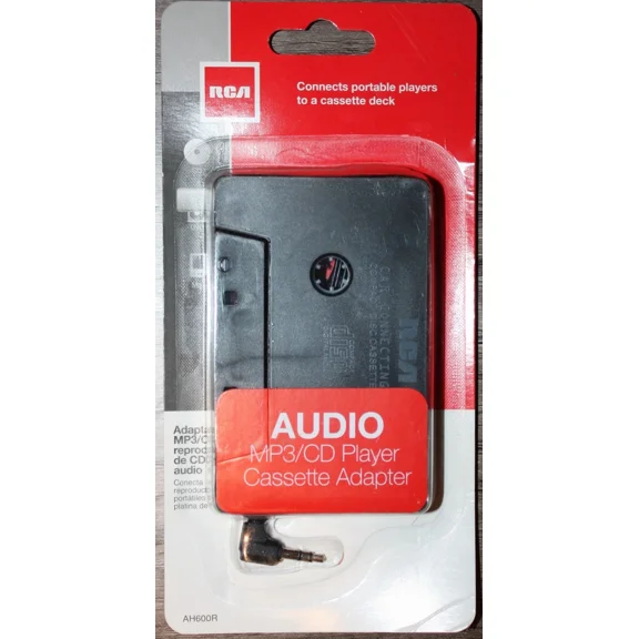 Rca 3.5Mm Car Vehicle Mp3 Cd Player Audio Cassette Deck Adapter. Ah600R. New**