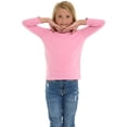 thumbnail image 6 of Cudlie Toddler Girls’ 5-Pack Long Sleeve Tees, Cotton Blend Crewnecks in Stylish Modern Colors, Sizes 12M–4T, 6 of 11