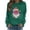 Army Green, variant on jehdhy Christmas Sweatshirts for Women Fashion Loose Casual Crewneck Long Sleeve Cute Pullover Fall Winter Graphic Tops