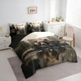 thumbnail image 3 of Feelyou 3D Brown Bear Bedding Comforter Set 7pcs, Jungle Wildlife Print King Bedding Sets, Countryside Style Reversible Bed Sheets, Breathable Home Decor, 3 of 7