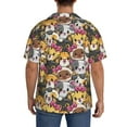 thumbnail image 7 of Goofa Cute Cat Printed Men's Casual Short-sleeved Shirt,Lightweight Breathable Button-down,Summer Casual men's top,Versatile Fashion shirt-3X-Large, 7 of 7