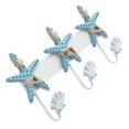 thumbnail image 2 of Creative Hanging Hook Rack Mediterranean style Coat Hanger Home Decoration, 2 of 6