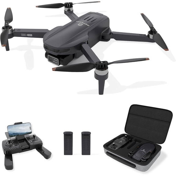 Drone with 1080P Camera for Adults 4K, Foldable FPV Drone with 3280ft Long Range, Includes Batteries 40 Mins Flight Time, Smart Retrun to Home and Follow Me (Silver)
