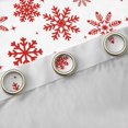thumbnail image 4 of Homewish Red Christmas Snowflake Blackout Curtains Set of 2 (52x84 Each), Dreamy Fairy Tale Window Curtains, Teens Kids Boys Girls Curtains and Drapes, Living Room Curtains Decor, 4 of 6