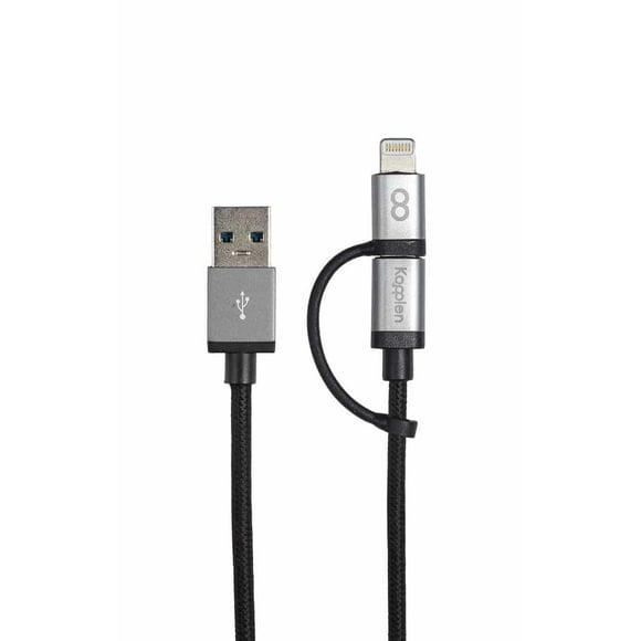 KOPPLEN 2-IN-1 3.3' LIGHTNING+MICRO USB BRAIDED CABLE MFI