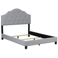 thumbnail image 3 of Home Fare King Scalloped Tufted Upholstered Bed in Dupree Mist, 3 of 5