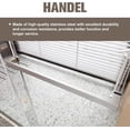 thumbnail image 4 of 56-60" W x 76" H Shower Door, Double Sliding Frameless Shower Door with Premium 3/8 Inches (10mm) Thick SGCC Tampered Glass, Soft Close, Explosion-Proof Film, 4 of 9