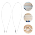 thumbnail image 1 of OULII 50Pcs White Elastic String Cord with Metal Ends Soft Durable Stretch Rope for Masks and DIY Crafts, 1 of 8