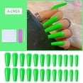 thumbnail image 1 of Uñas postizas HUOGUO con forma de ataúd largo con forma de bailarina, 1 of 3