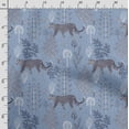 thumbnail image 3 of Soimoi Animals Print,Cotton Cambric, Quilting Fabric Sold by The Yard 42 Inch Wide, Medium Weight Cotton Fabric, SewingSupplies, Light Blue, 3 of 5