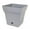 Grey, variant on Mintra Garden - 14.5in Square - Large Garden Pot With Wheels (14.5inW x 15inH)