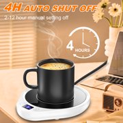 MQ White Beverage Warmers - 3 Temperature Settings, Auto Shut-off