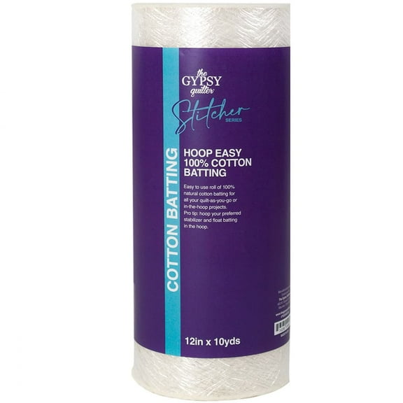 The Gypsy Quilter Cotton Batting 12in x 10yds