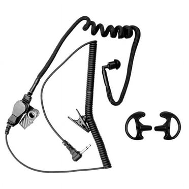 3.5MM Monaural Earphone Spring Air Tube Replacement Walkie Talkie Earplug Replacement for Radio Earpiece Headset A