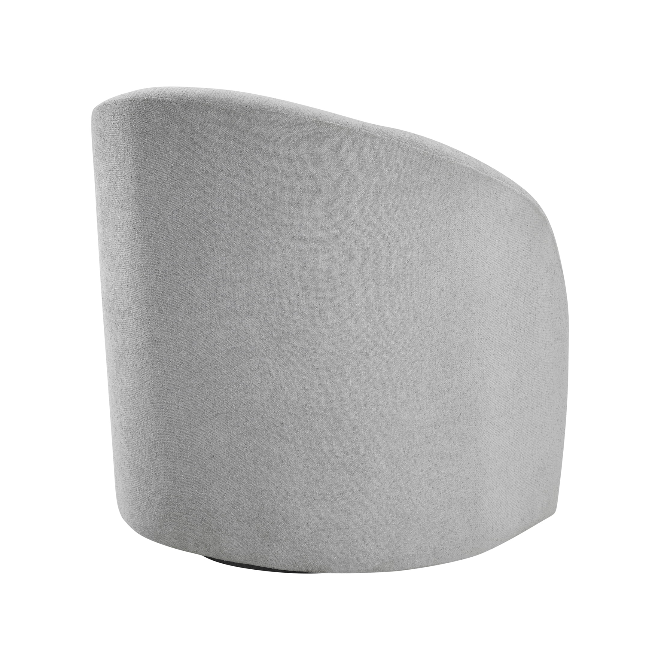 OakvillePark Thistlemere Boucle Swivel Chair, Light Gray