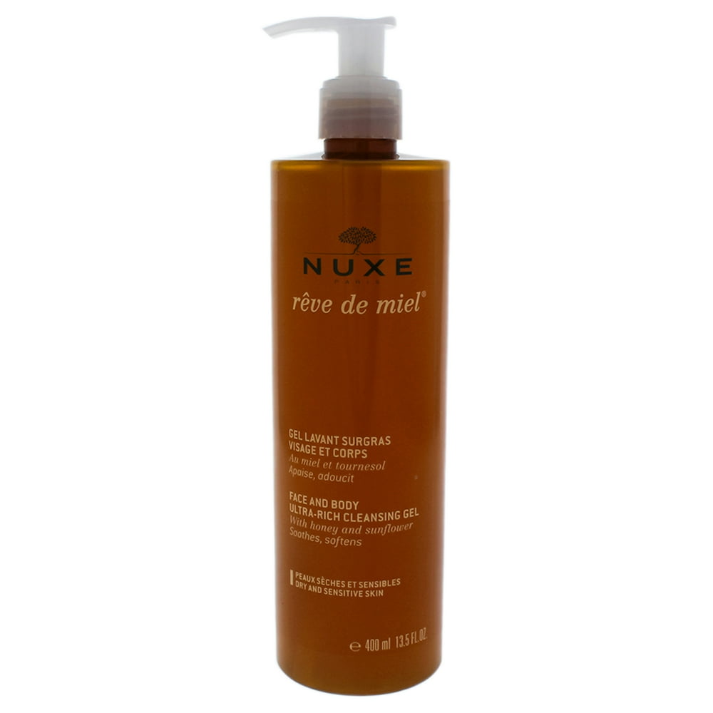 Nuxe Reve de Miel Face and Body UltraRich Cleansing Gel by Nuxe for Unisex 13.5 oz Gel