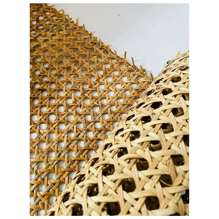 Dark Brown Natural Hexagon Ratan Cane Webbing Roll for Home Decor