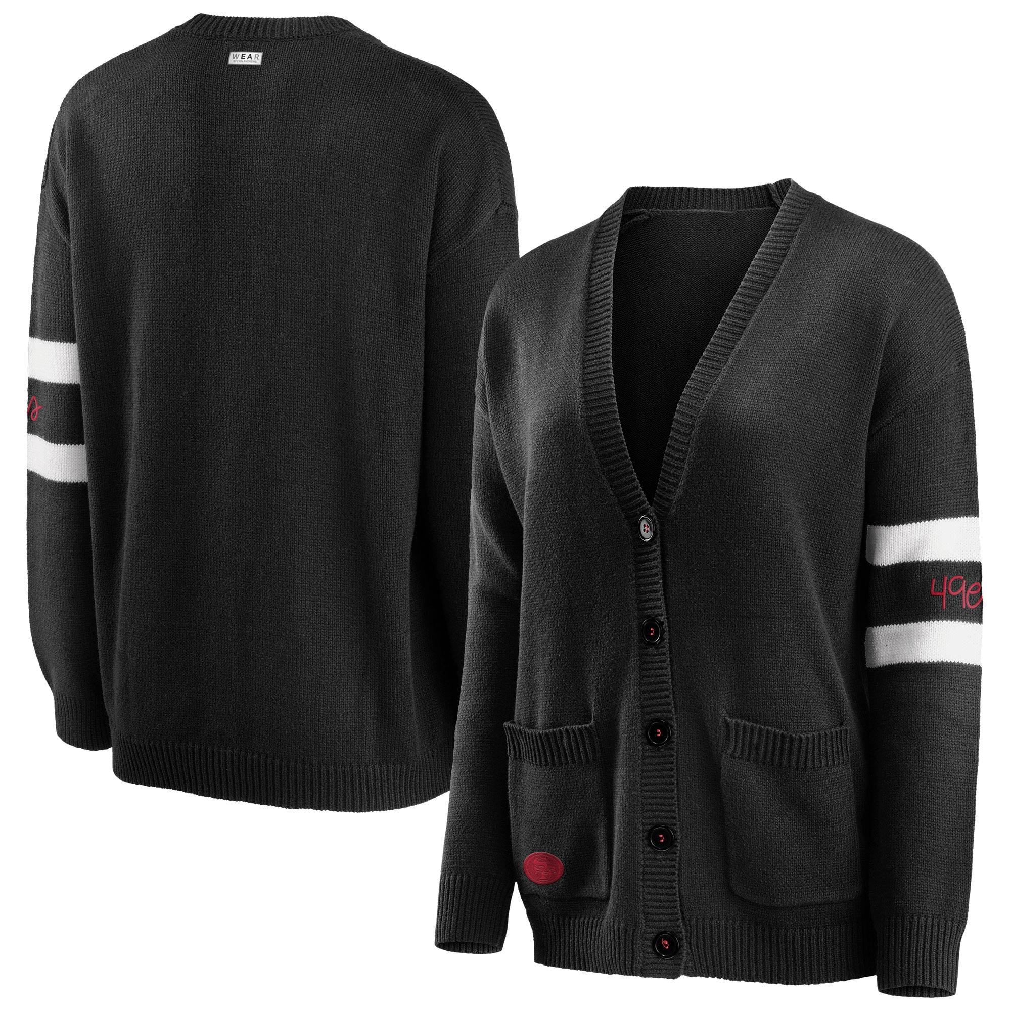 49ers cardigan sweater