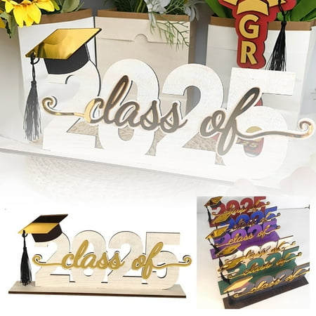 Graduation and Back To School 2025 Wooden Desktop Ornaments Graduation Season Decorations 2025 Graduation Season Wooden Ornaments