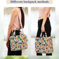 thumbnail image 4 of FORMRS Womens Corduroy Tote Bag Crossbody Shoulder Handbag with Pocket, Floral Blooms, 4 of 7