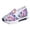 A-Purple, variant on Closed Toe Platform Mesh Sneakers Slip on Wedge Walking Shoes Arch Support Flower Running Shoes for Ladies Summer Vacation Size 8 Orange
